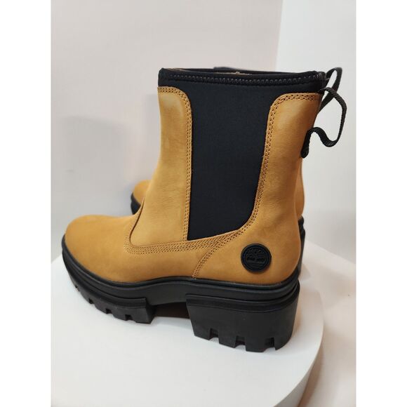 Timberland Chelsea Boots – Everleigh – Women’s 9 – Wheat Nubuck – Pull-On Ankle - Picture 5 of 11